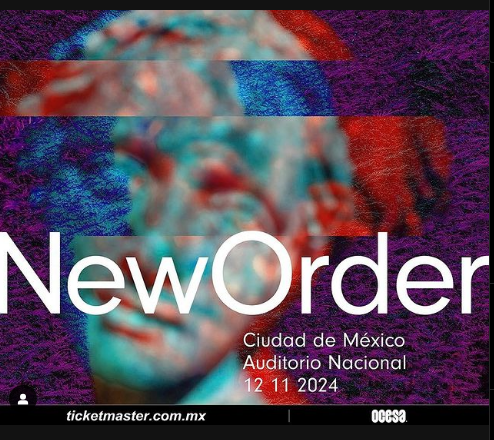 New Order en el Auditorio Nacional Flyer