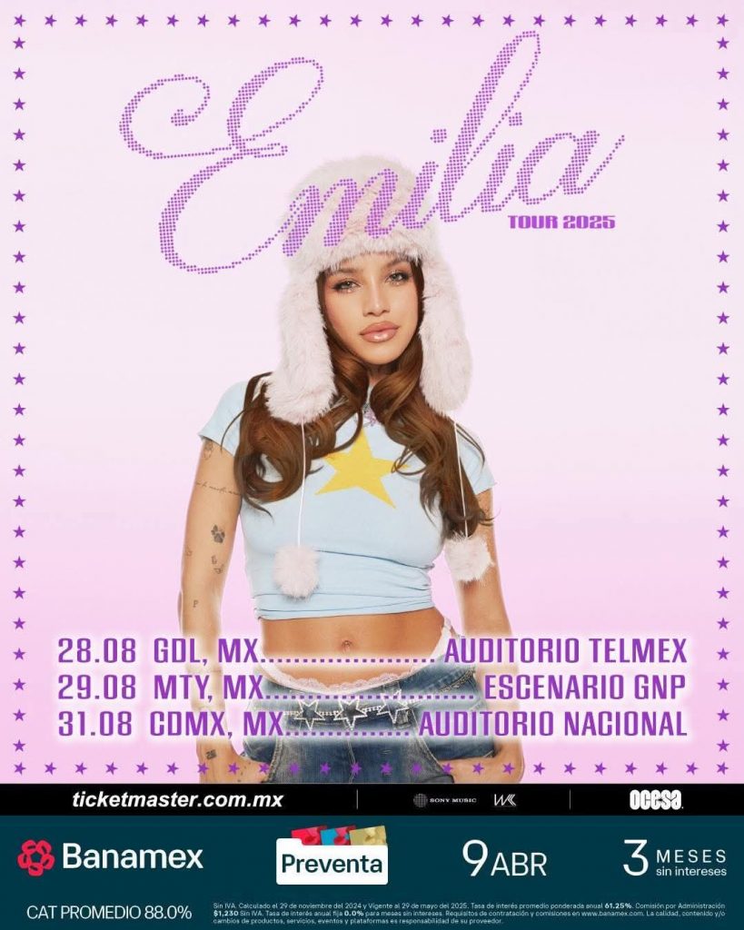 Emilia Mernes Tour 2025 en el Auditorio Nacional