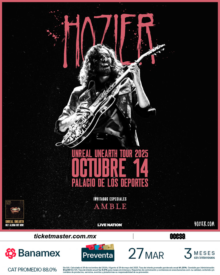 Hozier único concierto en el Palacio de los deportes